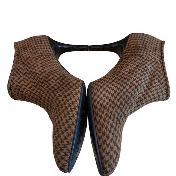 IMPO plaid brown and black booties zip zip. 3.5” heels size  10 - Picture 13 of 13